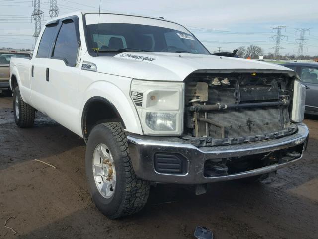 1FT8W3BT5BEA76703 - 2011 FORD F350 SUPER WHITE photo 1