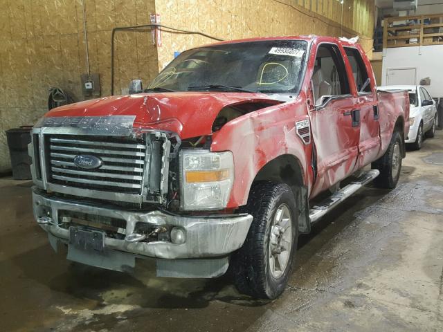 1FTSW21R58ED61738 - 2008 FORD F250 SUPER RED photo 2