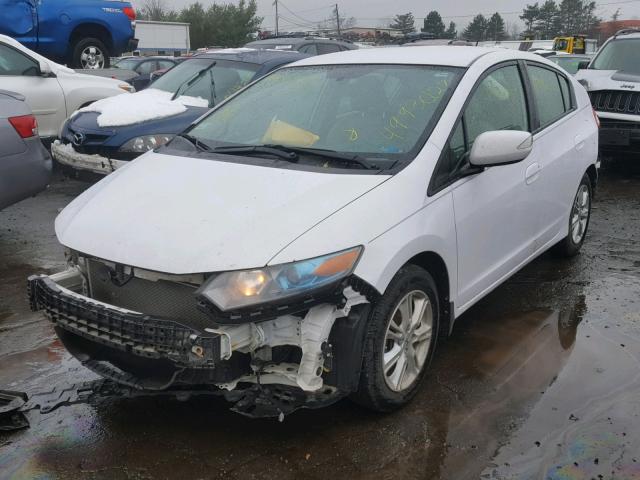 JHMZE2H74AS018222 - 2010 HONDA INSIGHT WHITE photo 2