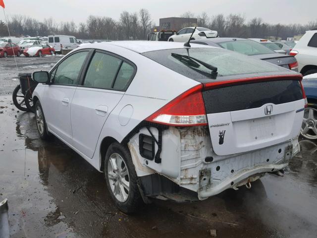 JHMZE2H74AS018222 - 2010 HONDA INSIGHT WHITE photo 3