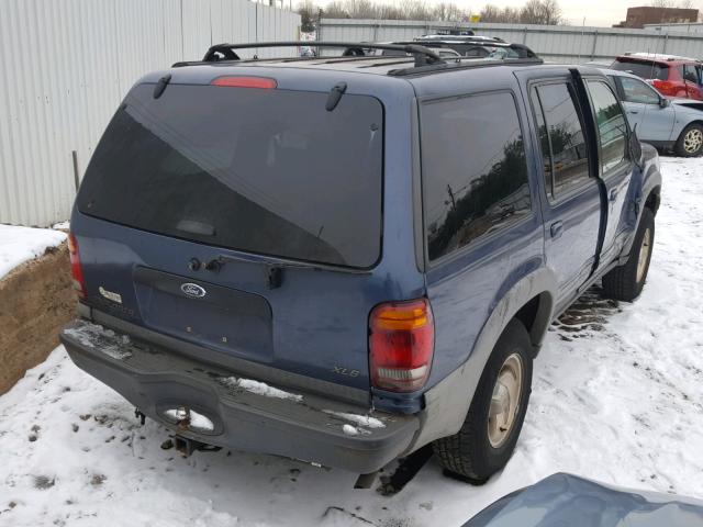 1FMDU72X6YZA65446 - 2000 FORD EXPLORER X BLUE photo 4