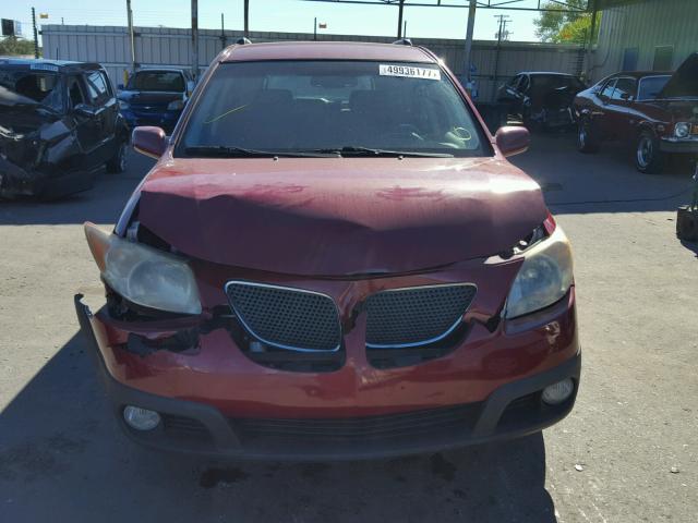 5Y2SL65896Z410088 - 2006 PONTIAC VIBE RED photo 9