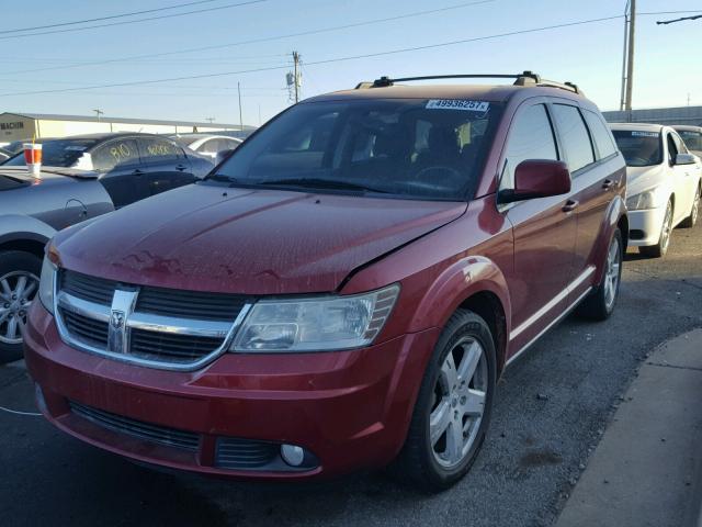 3D4PH5FV9AT135847 - 2010 DODGE JOURNEY SX RED photo 2