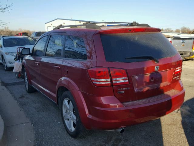 3D4PH5FV9AT135847 - 2010 DODGE JOURNEY SX RED photo 3