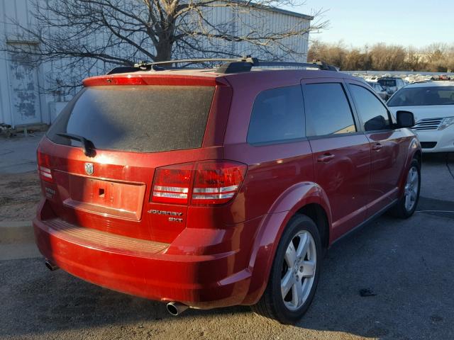 3D4PH5FV9AT135847 - 2010 DODGE JOURNEY SX RED photo 4