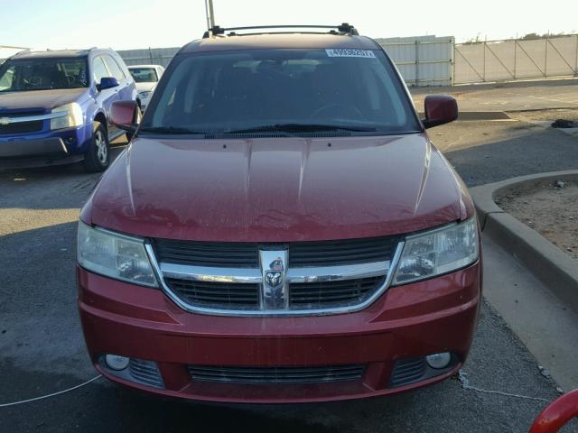 3D4PH5FV9AT135847 - 2010 DODGE JOURNEY SX RED photo 9