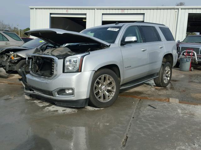 1GKS1BKC6FR153841 - 2015 GMC YUKON SLT SILVER photo 2