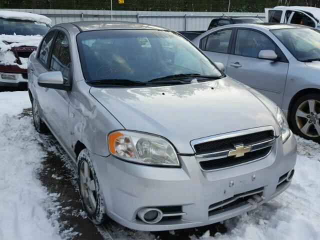 KL1TG56668B276207 - 2008 CHEVROLET AVEO LT SILVER photo 1