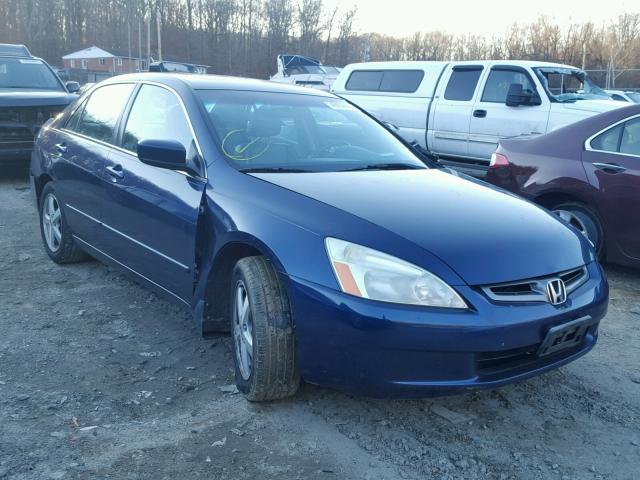 1HGCM56603A114073 - 2003 HONDA ACCORD EX BLUE photo 1