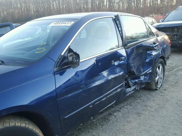 1HGCM56603A114073 - 2003 HONDA ACCORD EX BLUE photo 9