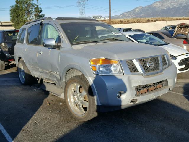 5N1AA08D68N626820 - 2008 NISSAN ARMADA SE SILVER photo 1