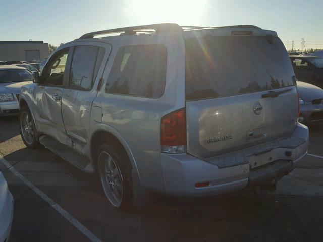 5N1AA08D68N626820 - 2008 NISSAN ARMADA SE SILVER photo 3