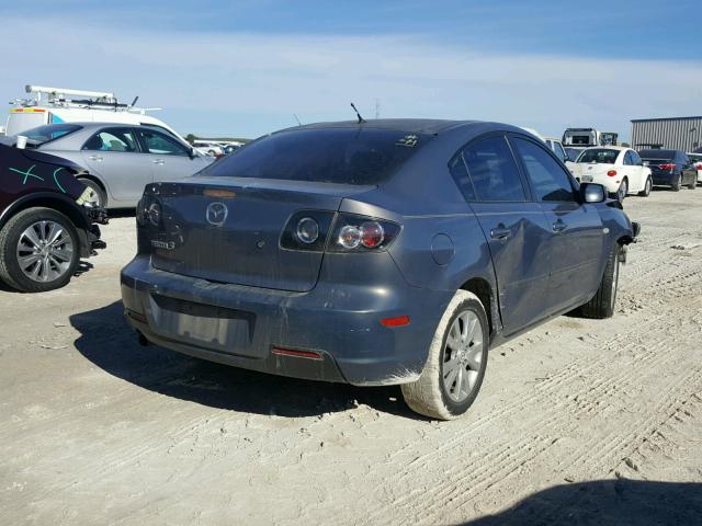 JM1BK12F181796693 - 2008 MAZDA 3 I GRAY photo 4