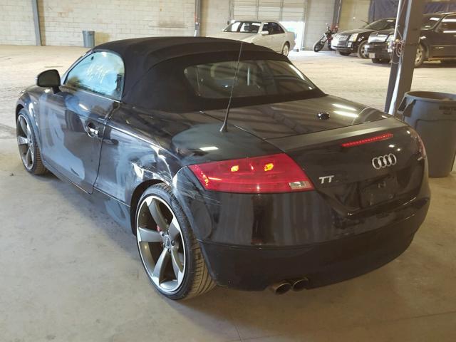 TRUMF38J381001461 - 2008 AUDI TT 2.0T BLACK photo 3