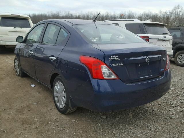 3N1CN7AP6CL901354 - 2012 NISSAN VERSA S BLUE photo 3