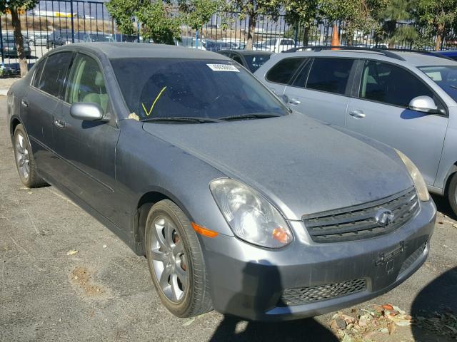 JNKCV51E25M213505 - 2005 INFINITI G35 GRAY photo 1