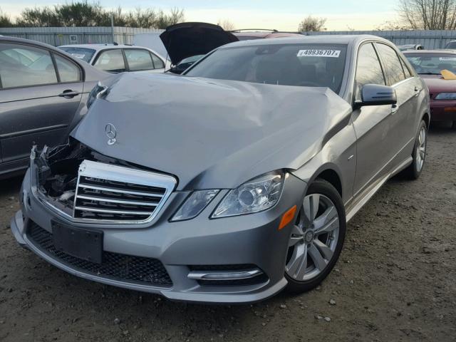 WDDHF2EB7CA561453 - 2012 MERCEDES-BENZ E 350 BLUE GRAY photo 2