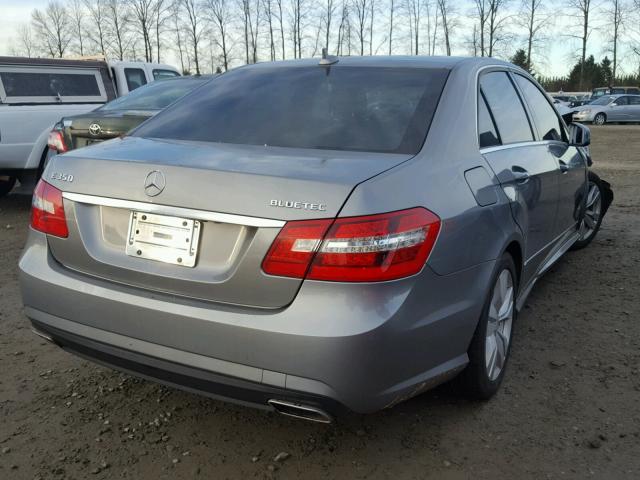 WDDHF2EB7CA561453 - 2012 MERCEDES-BENZ E 350 BLUE GRAY photo 4