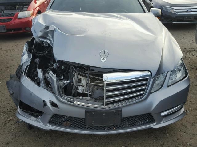 WDDHF2EB7CA561453 - 2012 MERCEDES-BENZ E 350 BLUE GRAY photo 7