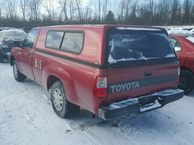 JT4VD10A9P0002932 - 1993 TOYOTA T100 RED photo 3