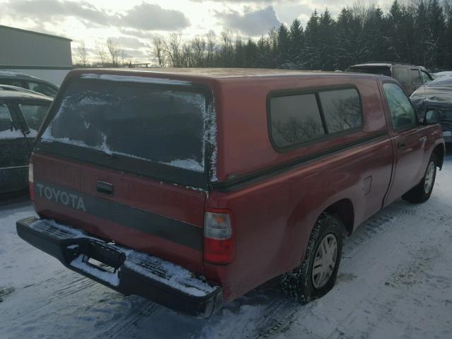 JT4VD10A9P0002932 - 1993 TOYOTA T100 RED photo 4