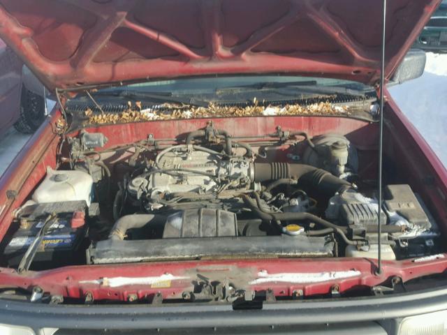 JT4VD10A9P0002932 - 1993 TOYOTA T100 RED photo 7