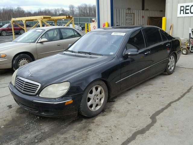 WDBNG75J22A241825 - 2002 MERCEDES-BENZ S 500 BLACK photo 2