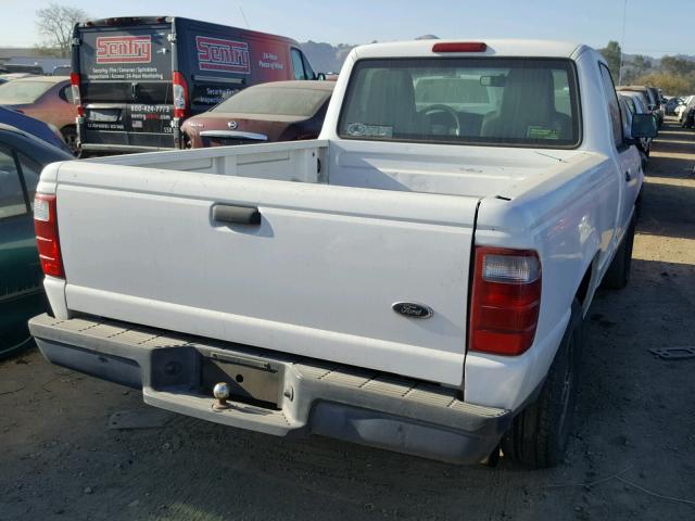 1FTYR10D24PA26971 - 2004 FORD RANGER WHITE photo 4