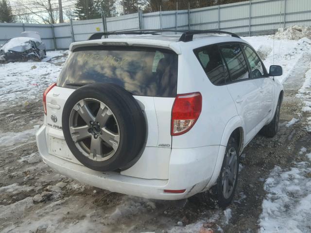 JTMBK32V085054779 - 2008 TOYOTA RAV4 SPORT WHITE photo 4