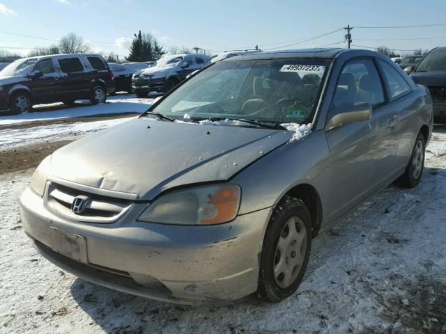 1HGEM229X3L000593 - 2003 HONDA CIVIC EX ოქროსფერი ფოტო 2