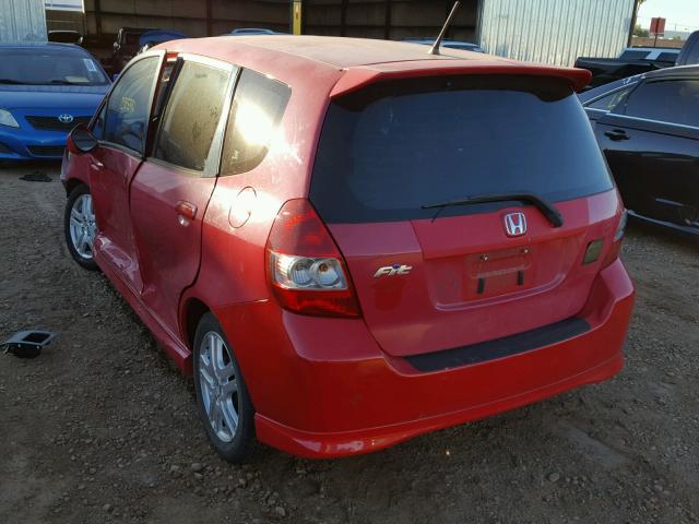 JHMGD38667S024619 - 2007 HONDA FIT S 红色 照片 3