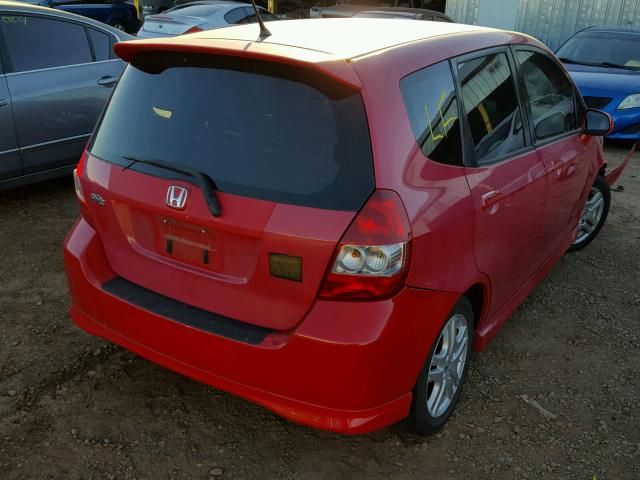 JHMGD38667S024619 - 2007 HONDA FIT S 红色 照片 4
