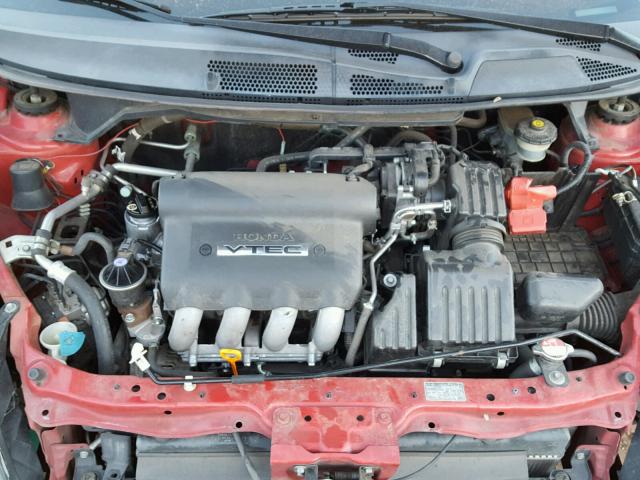 JHMGD38667S024619 - 2007 HONDA FIT S 红色 照片 7