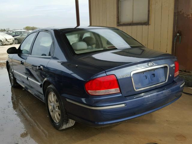 KMHWF35H95A106923 - 2005 HYUNDAI SONATA GLS BLUE photo 3