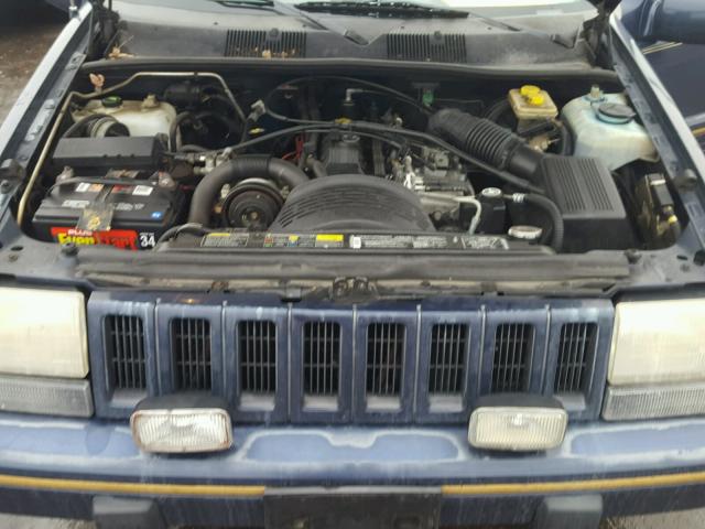 1J4GZ78S9PC661323 - 1993 JEEP GRAND CHER BLUE photo 7