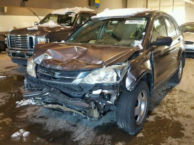 5J6RE4H3XAL085549 - 2010 HONDA CR-V LX GRAY photo 2