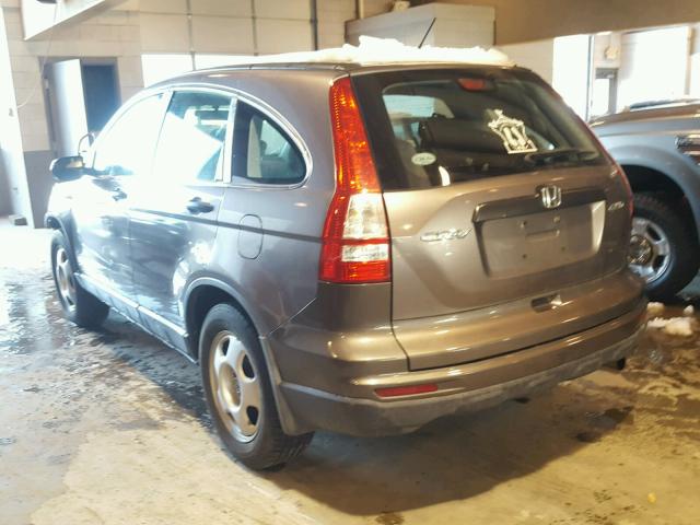 5J6RE4H3XAL085549 - 2010 HONDA CR-V LX GRAY photo 3