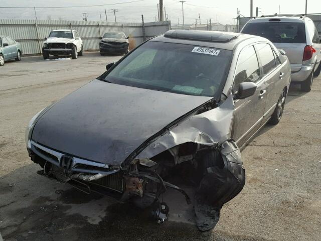 1HGCM66587A010207 - 2007 HONDA ACCORD EX BROWN photo 2