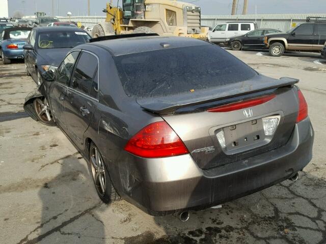 1HGCM66587A010207 - 2007 HONDA ACCORD EX BROWN photo 3