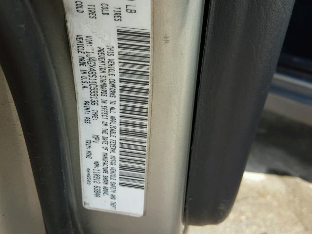 1J4GX48S11C599136 - 2001 JEEP GRAND CHER GRAY photo 10