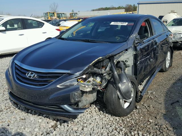 5NPEB4AC3DH690173 - 2013 HYUNDAI SONATA GLS BLACK photo 2