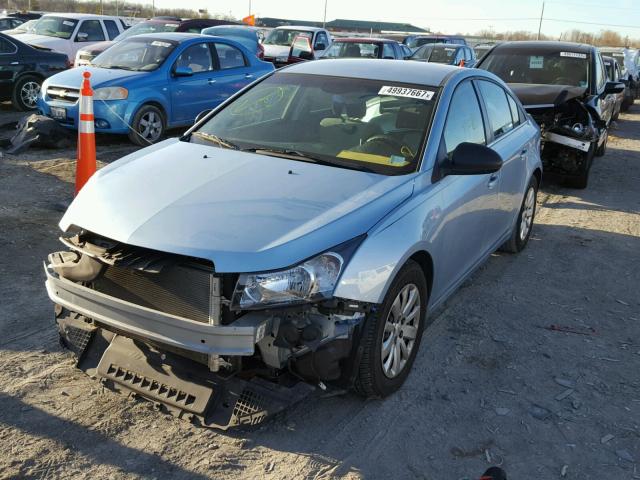 1G1PC5SH2B7294235 - 2011 CHEVROLET CRUZE LS BLUE photo 2