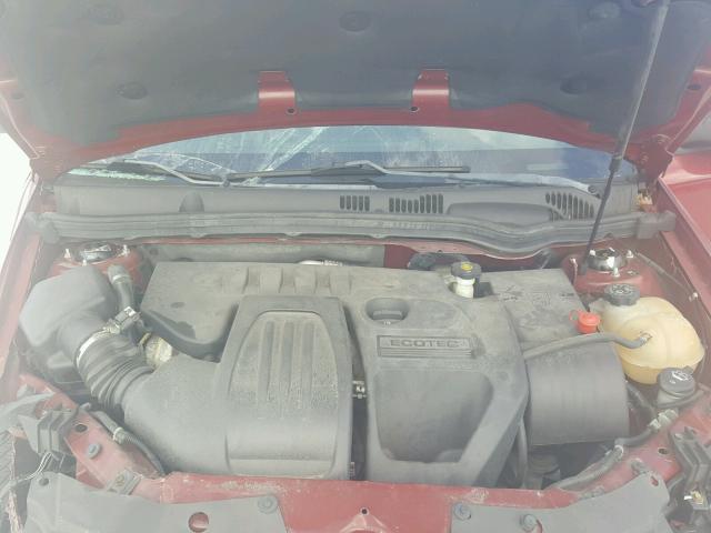 1G1AT58H597195898 - 2009 CHEVROLET COBALT LT RED photo 7