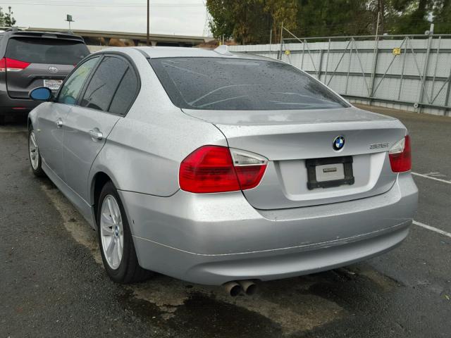 WBAVB17596NK36260 - 2006 BMW 325 I AUTO SILVER photo 3