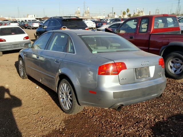 WAUDF78E46A237230 - 2006 AUDI A4 2.0T QU GRAY photo 3