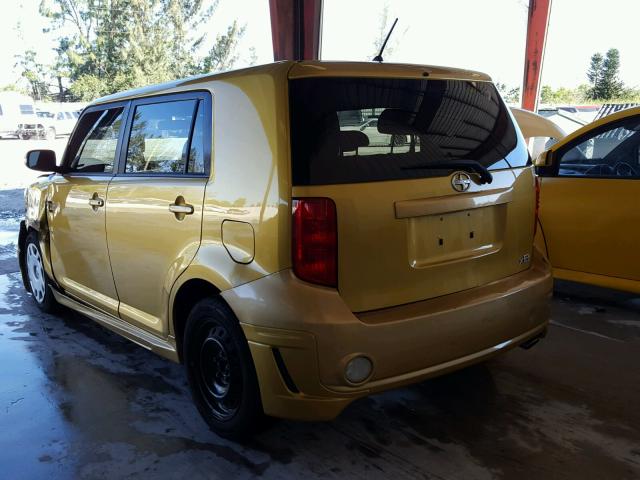 JTLKE50E181057790 - 2008 TOYOTA SCION XB GOLD photo 3