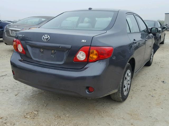 1NXBU4EEXAZ262753 - 2010 TOYOTA COROLLA BA GRAY photo 4