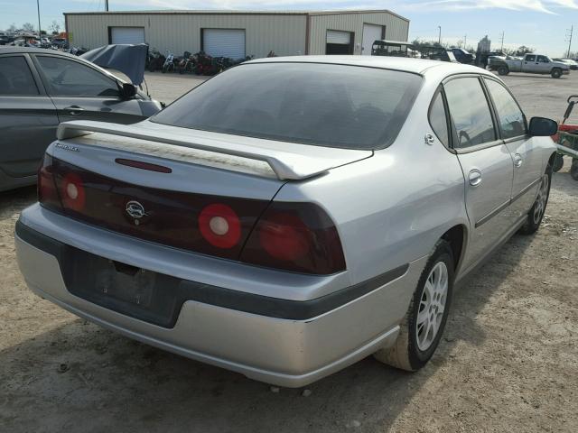 2G1WF52E329356796 - 2002 CHEVROLET IMPALA GRAY photo 4