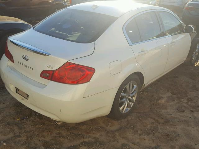 JNKBV61E77M717570 - 2007 INFINITI G35 WHITE photo 4