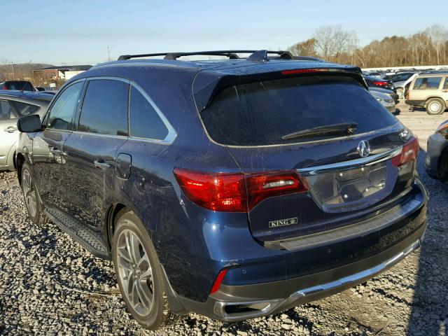 5FRYD3H87HB013973 - 2017 ACURA MDX ADVANC ლურჯი ფოტო 3